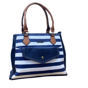 Cotton On Stripey Handbag with Flap