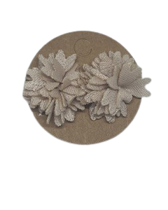 Stud Flower Design Earrings Khaki
