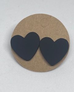 Stud Heart Black