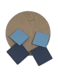Square Drop Earring Blue