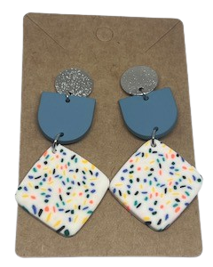 Rhombus Stylish Patterned Earring