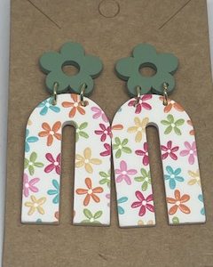 Flower Drop Earring