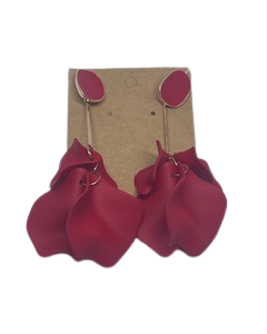 Petal Drop Earring Red