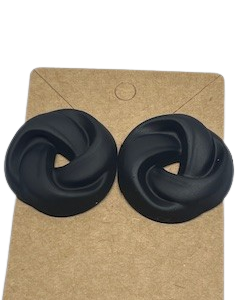 Floral Metal Hoop Earring