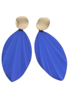 Geometric Drop Earring Purple