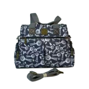Cotton On Windmill Patern Handbag Blue