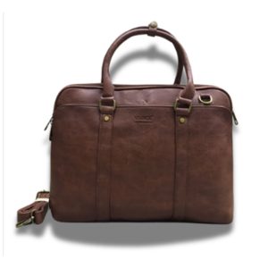 Laptop Bag Pu Leather Brown