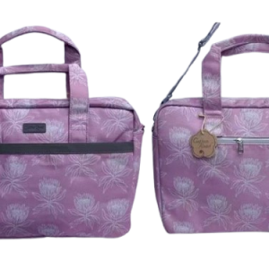 Cotton On Laptop Large Bag Pink & White Proteas