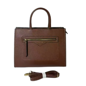 Cotton On Front Zip Handbag Brown
