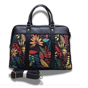 Vivace Printed Laptop Bag Black
