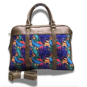 Vivace Printed Laptop Bag Khaki